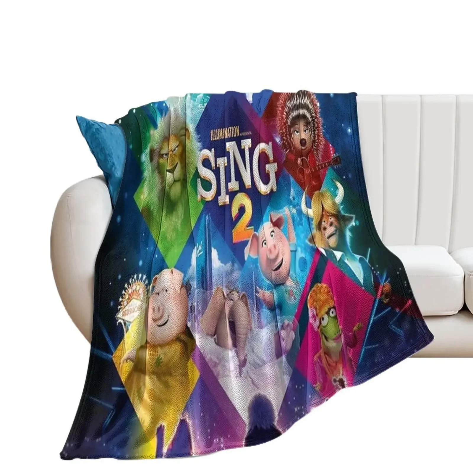 Movie Sing 2 Throw Blanket Plush warm winter Blankets