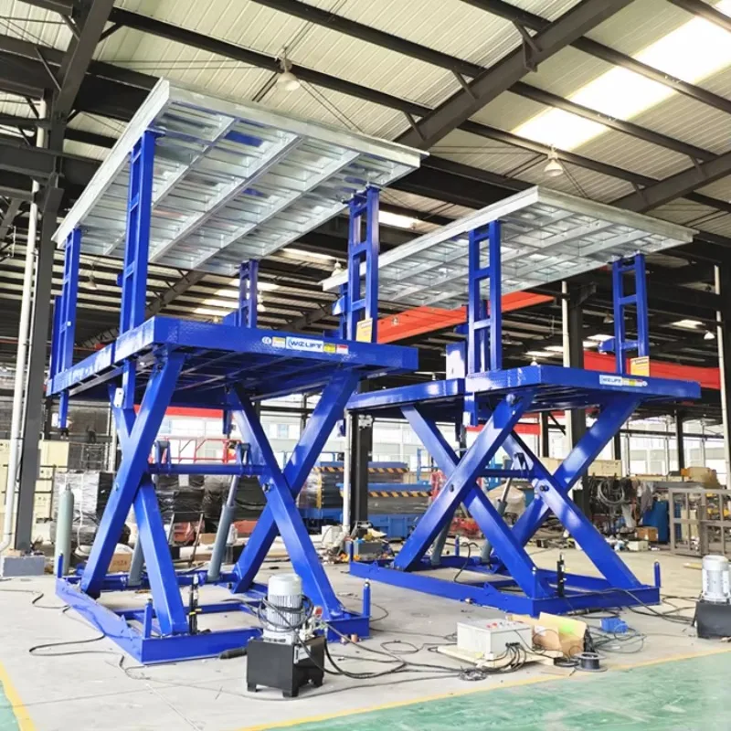 Hot Sale Custom Hydraulic Double Underground Parking Lot Elevator