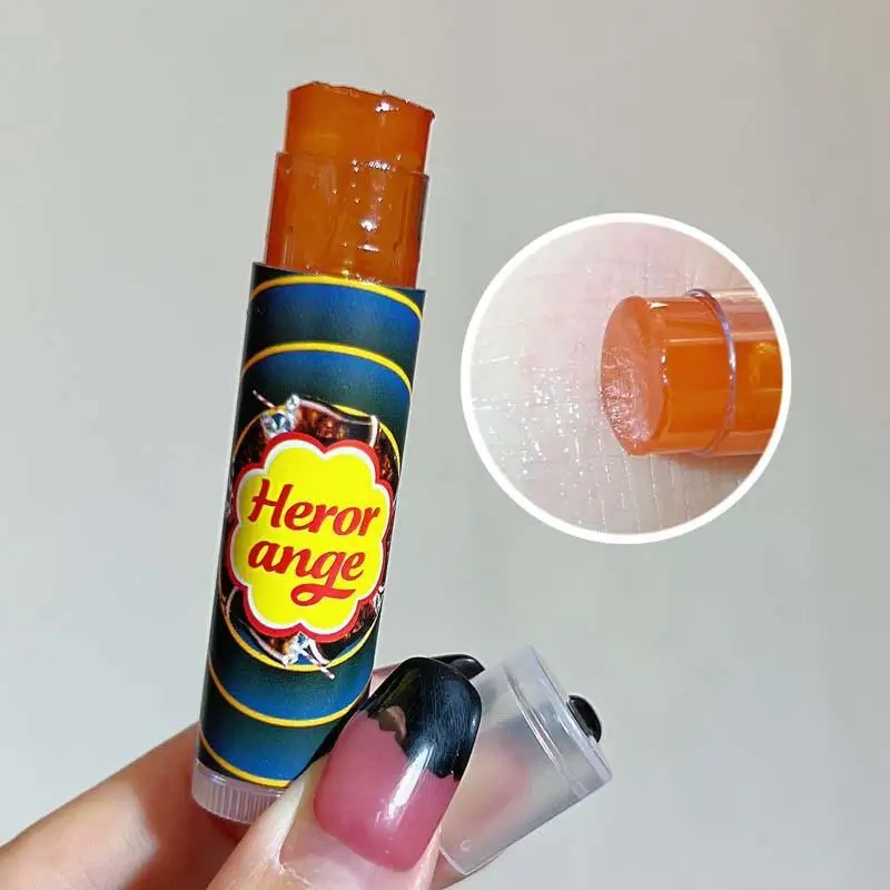 HERORANGE Moisturizing Clear Lip-Primer Mask Jelly Tinted Lip Stick Fruit Lip Balm Lighten Lines Plump Lip Care Makeup Cosmetics
