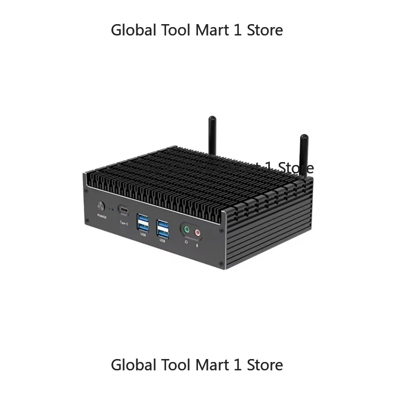 13th Gen Thin Client Mini Wall Mount 2LAN USB-C Thunder- 4 Wifi6 I7-1355U I5-1335U 13th I3 I5 I7 Industry Fanless Thin Client