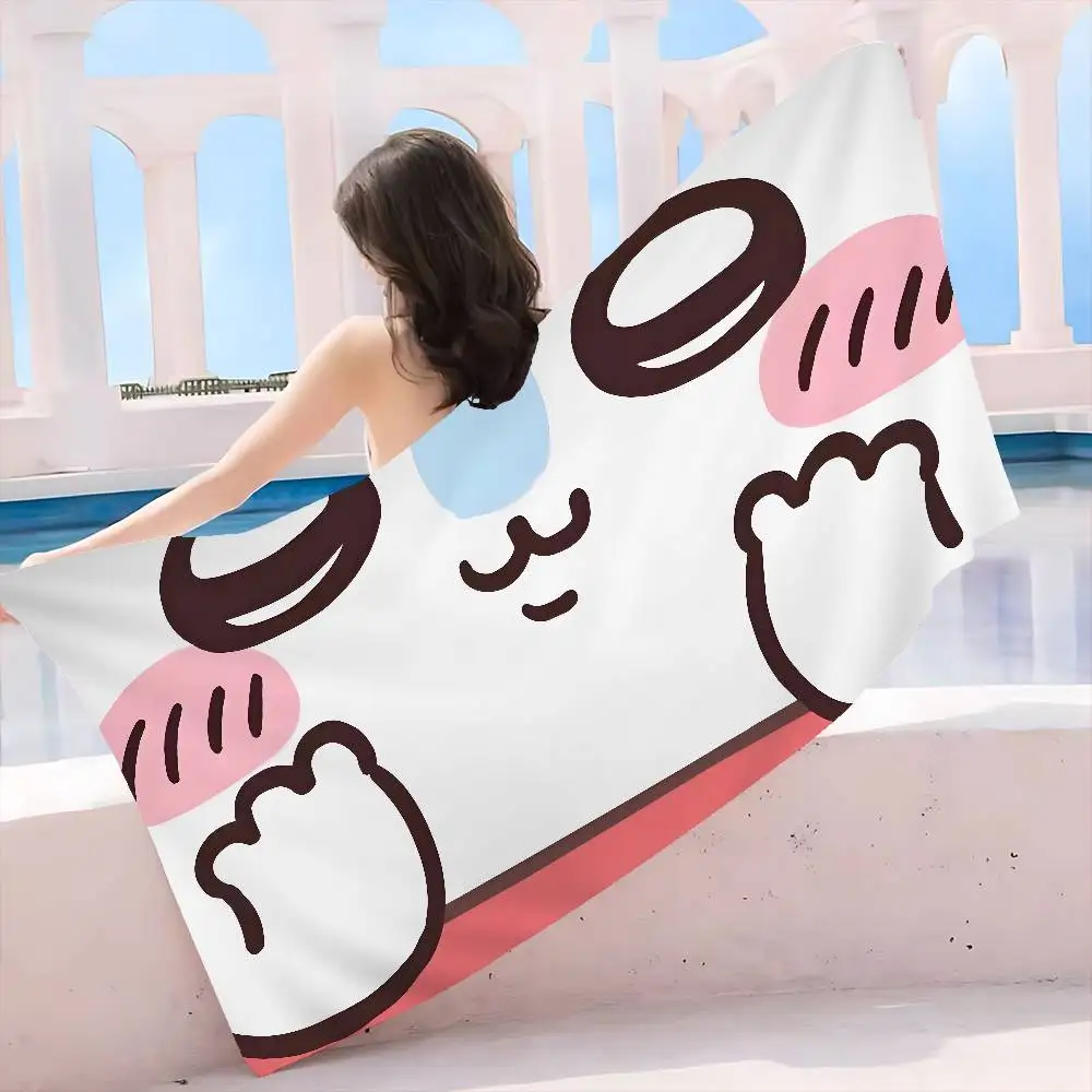 Cartoon M-Momonga Anime Beach Swimming Towel Soft Absorbent Washcloth Children's Gifts for Kids Travel Camping Gym