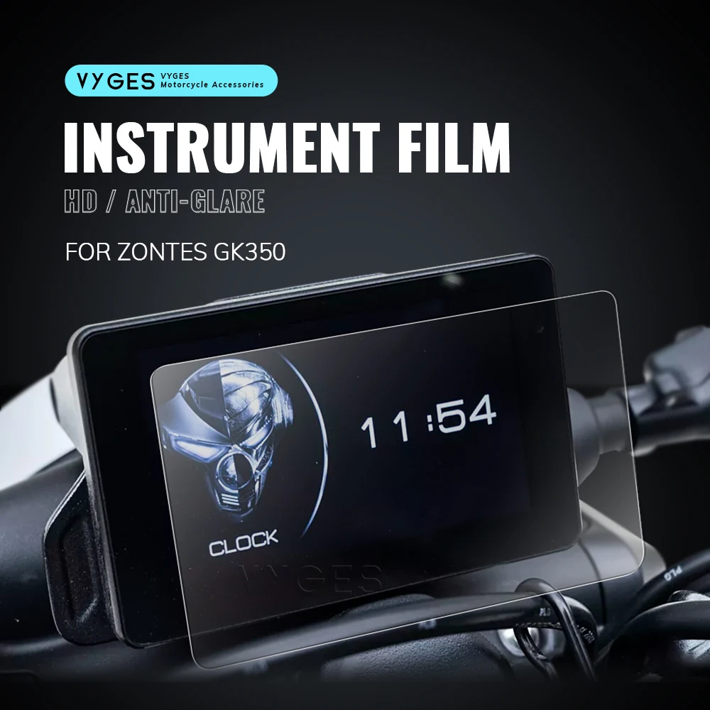 Motorcycle TFT Display Protection Film Screen Protector Instrument Film For ZONTES GK350 GK 350 350GK