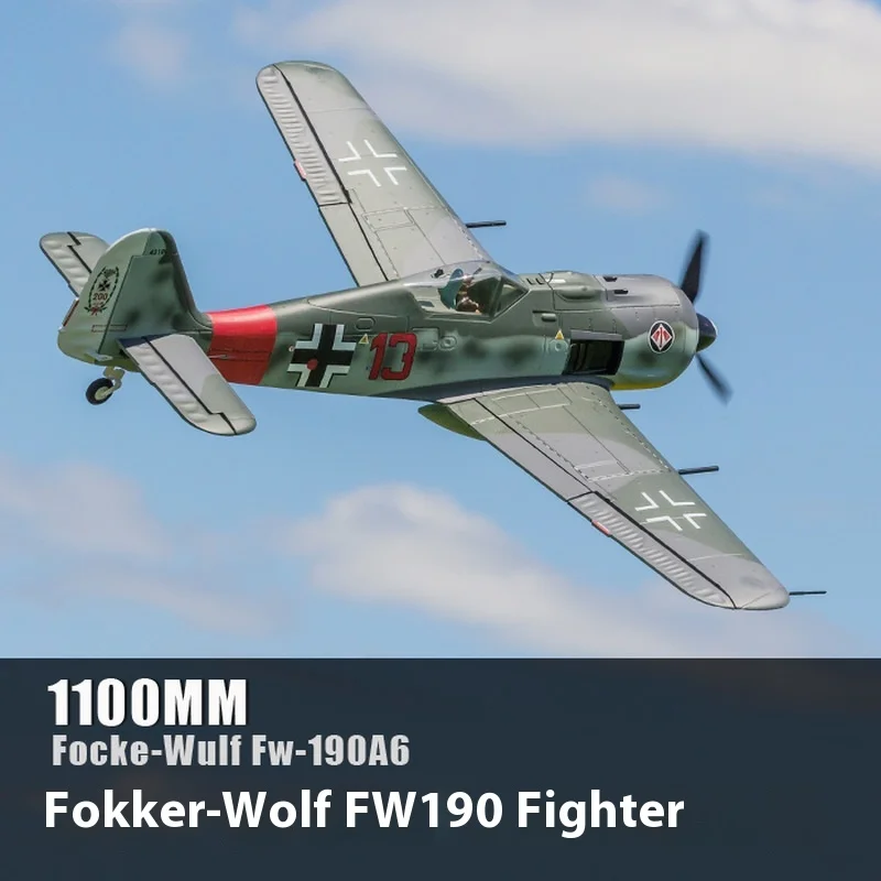 Freewing Flightline Rc Plane 1100mm Propeller Fighter Fokker-wolf Fw190   Assembled Fixed Wing Model Wwii Aircraft