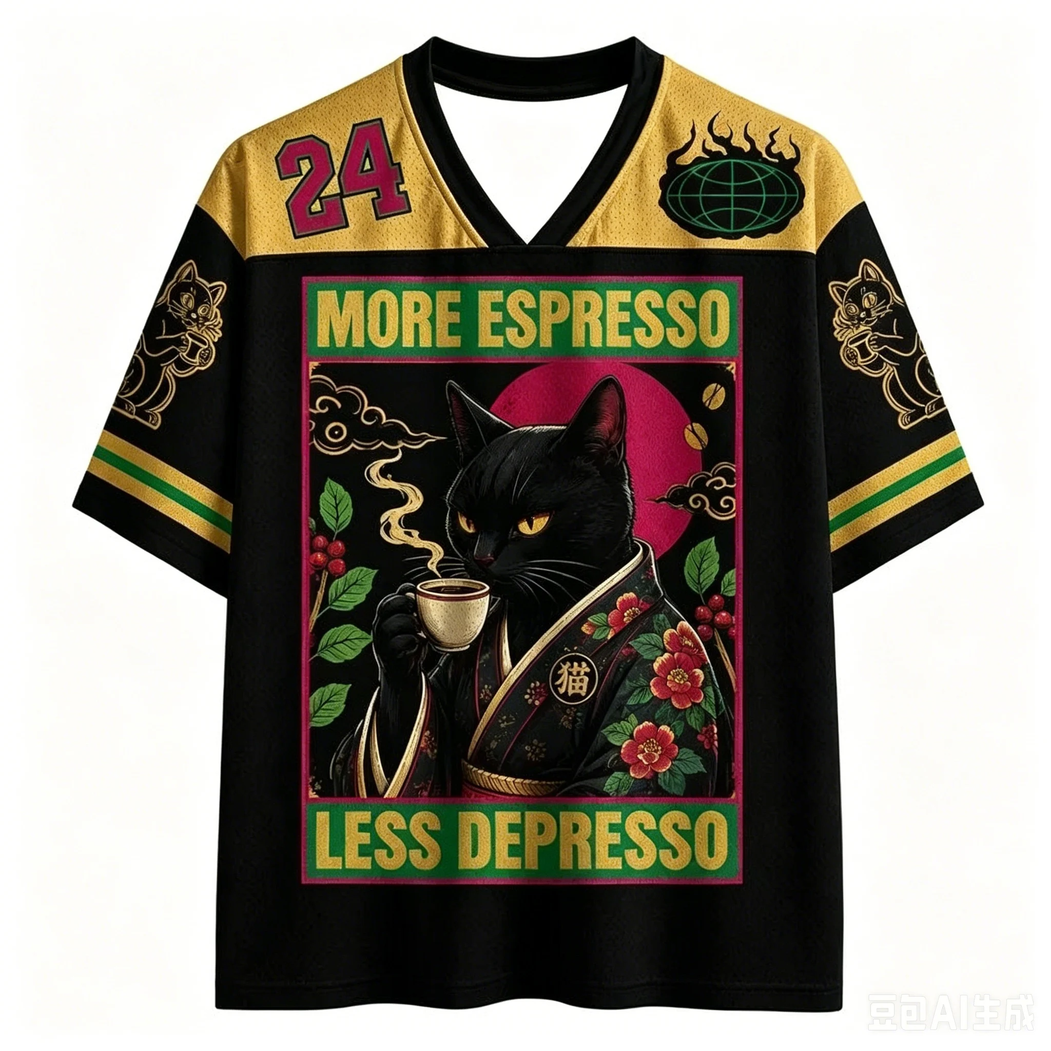 Fashion Pet Animal Crew Neck Tee Hip Hop Casual Oversized Parent-Child Streetwear Athletic Top Y2K Trend 2026