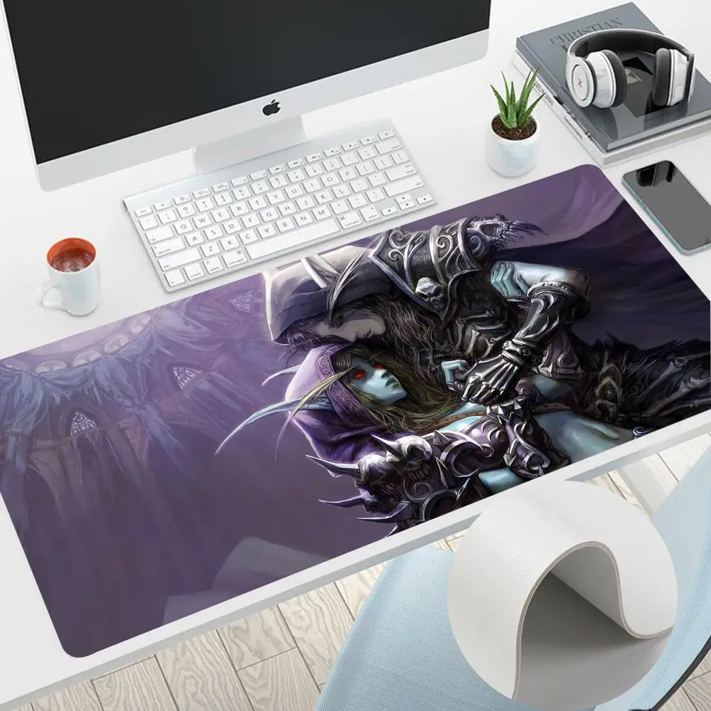 

W-World of W-Warcraft Mouse Pad Home Office Large Mouse Pad Gamer Waterproof video game PU Leather Desk Mat Computer Mousepad Ke