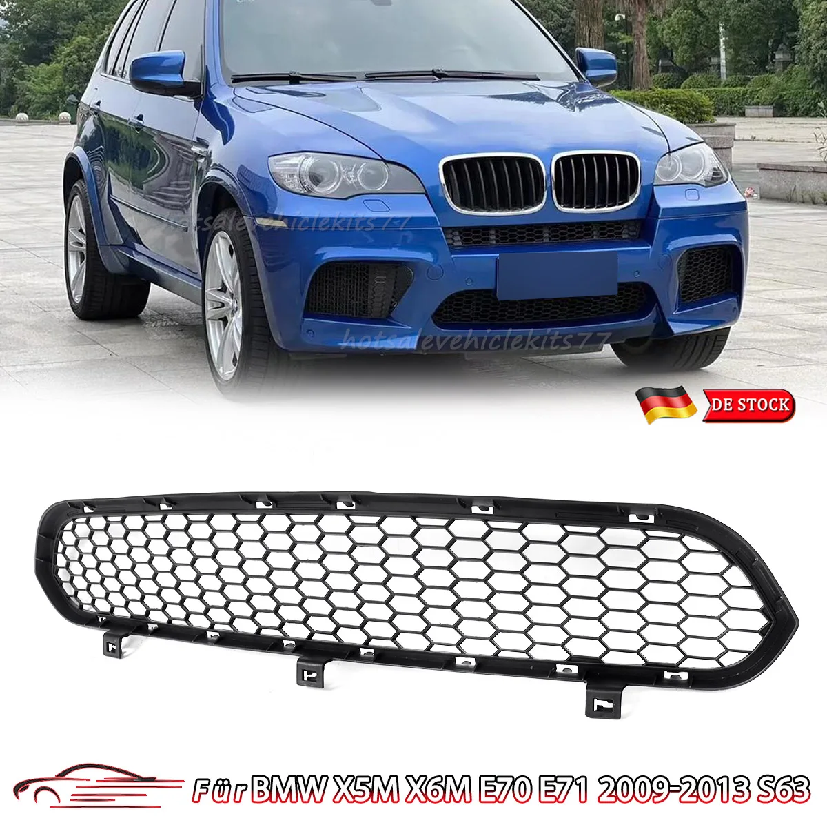 

Front Bumper Grille Lower For BMW X5M E70 X6M E71 2009-2013 M Package Grill Honeycomb Centre Racing Grille replace