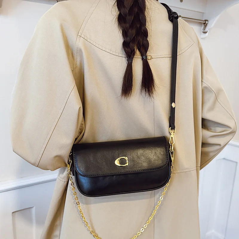 2025 Hot-Selling! Women’s Retro Underarm Bag - Premium Chain Small Square, Portable Versatile Messenger Shoulder