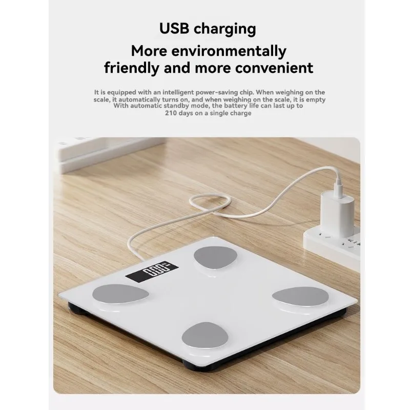 Y49A-AI Powered Body Fat Scale With Weight Management And Health Monitoring-USB/Battery Operated