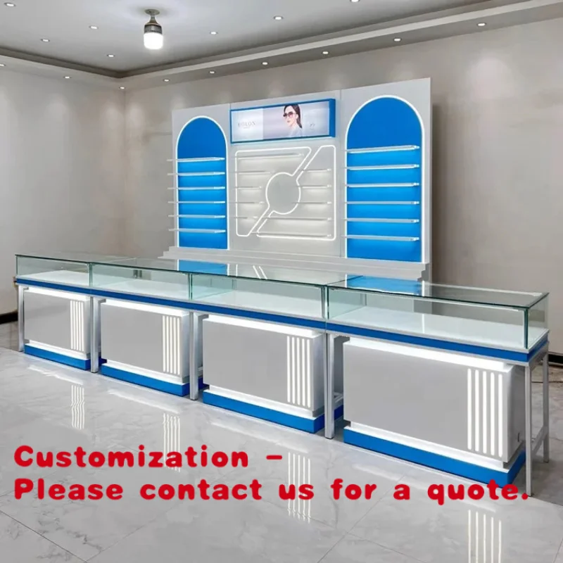 

custom.High Class Custom Eye Glasses Display Cabinet Stand Rack with MDF/Plywood Shelves Chain Stores-Mushen Forest
