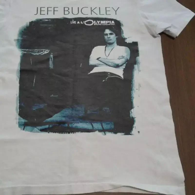 Reprint Jeff Buckley Poster 90S White Short Sleeve T Shirt Size S 5Xl