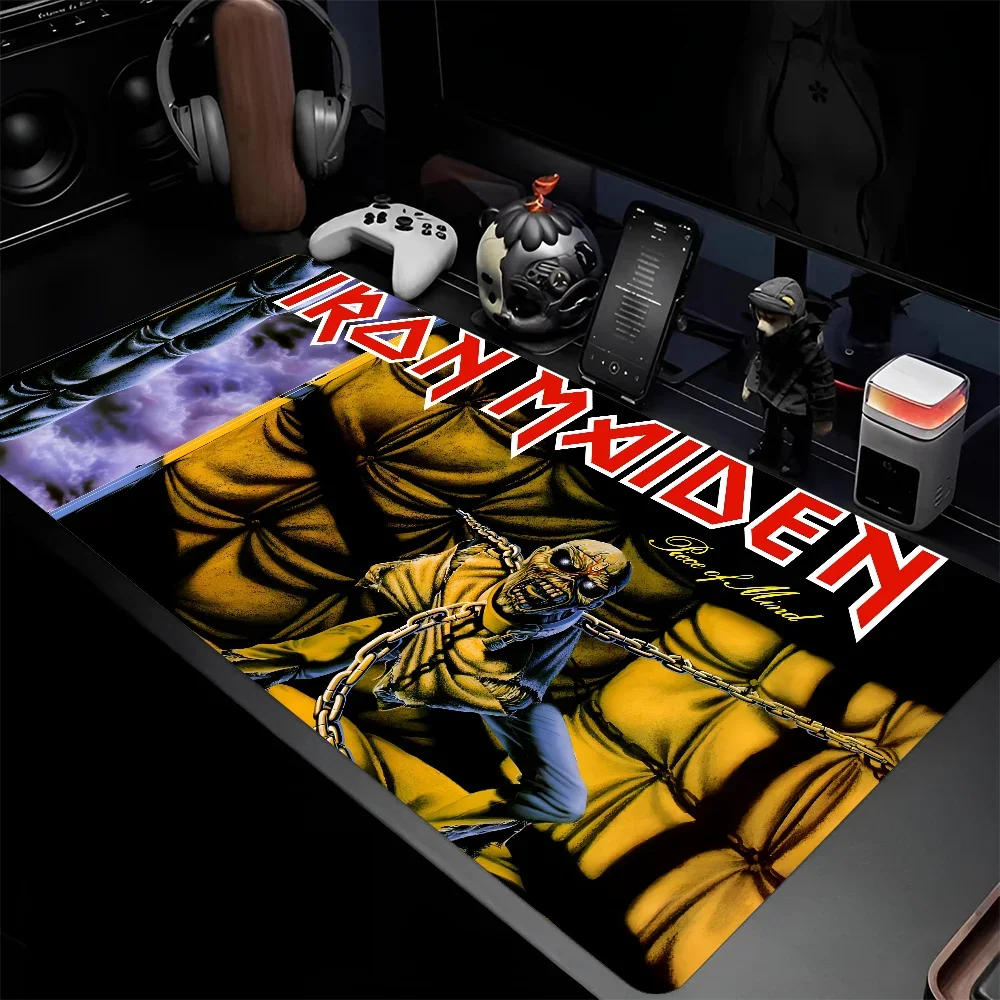 I-iron Maiden Cool Beautiful Anime Mousepad Mousepad Mouse Mat Desk Mat With Pad Gaming Accessories Prime Gaming XXL Keyboard Pa