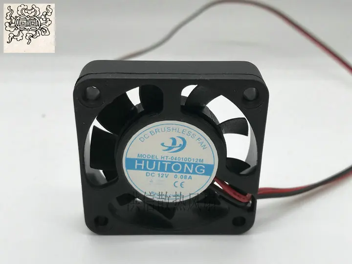 

Ltsf For HUITONG HT-04010D12M DC 12V 0.08A 40x40x10mm 2-Wire Server Cooling Fan