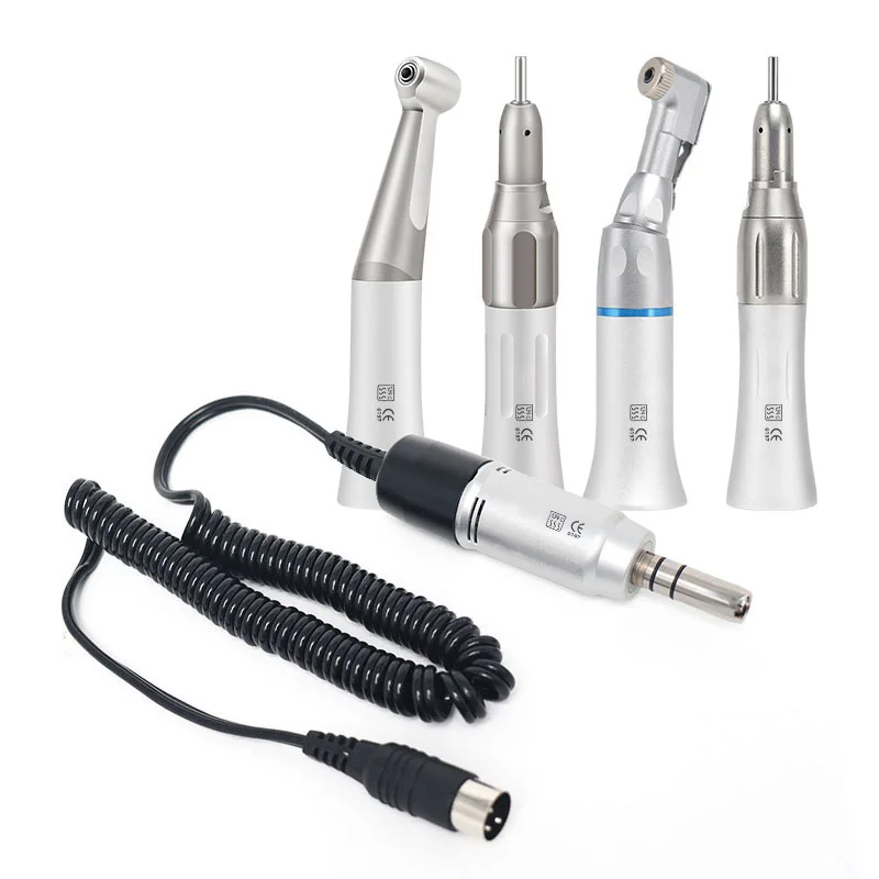 Dental Lab E-type Electric Micro Motor 35000 RPM Micromotor Handpiece Straight Contra Angle For Micromotor Polishe Dental Supply