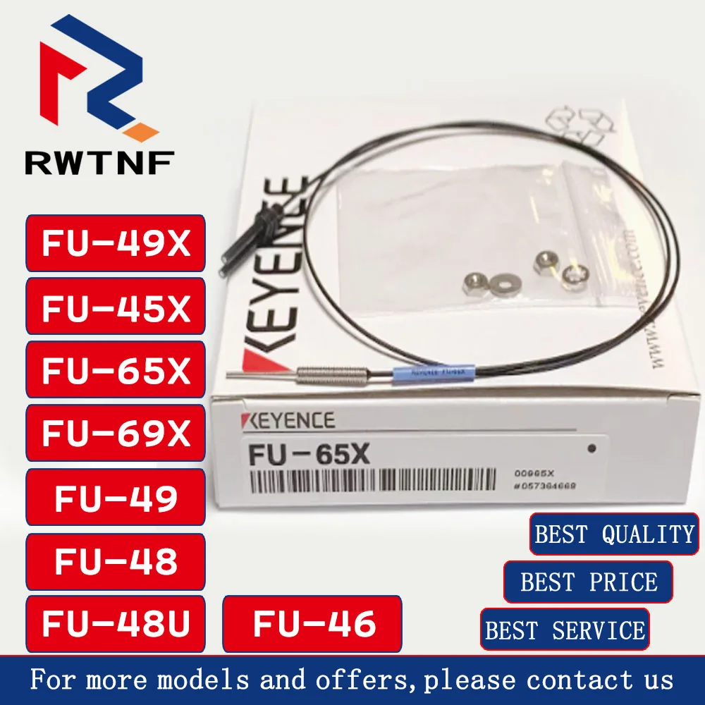 Brand New Genuine FU-49X FU-45X FU-65X FU-69X FU-49 FU-48 FU-48U KEYENCE 100% original warehouse stock，Fiber optic sensor line