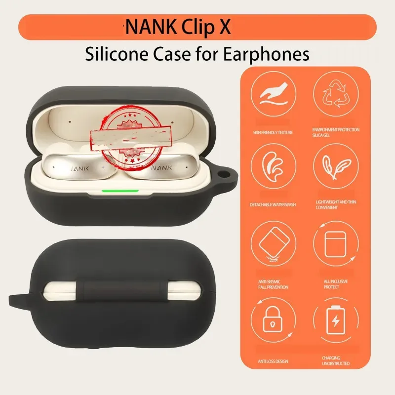 Skinlee Case For NANK Clip X Original Soft Liquid Silicone Shockproof Cover For NANK Clip X Skin Shell