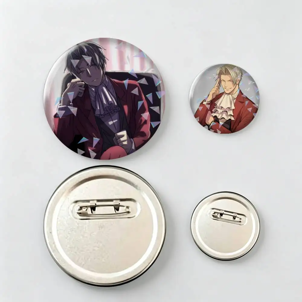 Miles Edgeworth Ace Attorney-y Brooch Metal Decorative Brooch Pins for Backpack Clothes Jacket Accessories,Souvenir.