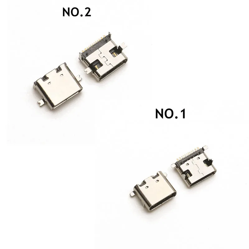 100Pcs/Lot 10Models Type-C USB Charging Dock Connectors Mix 6Pin and 16Pin Use for Phone and Digital Product Repair Kits