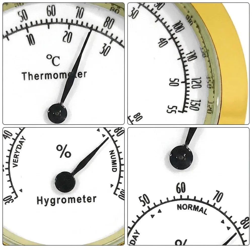 27mm Embedded Hygrometer Easy To Read Thermometer Data Compact Display Fits Small Rooms And Offices 27mm Embedded