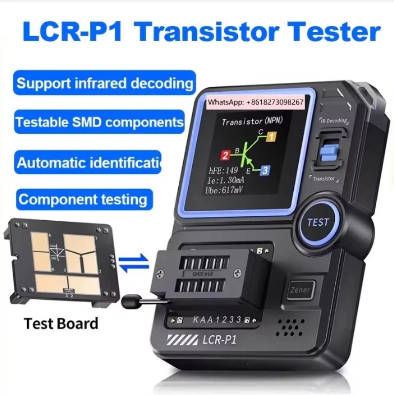 

LCR-P1 Transistor Tester Multimeter Diode ESR Meter