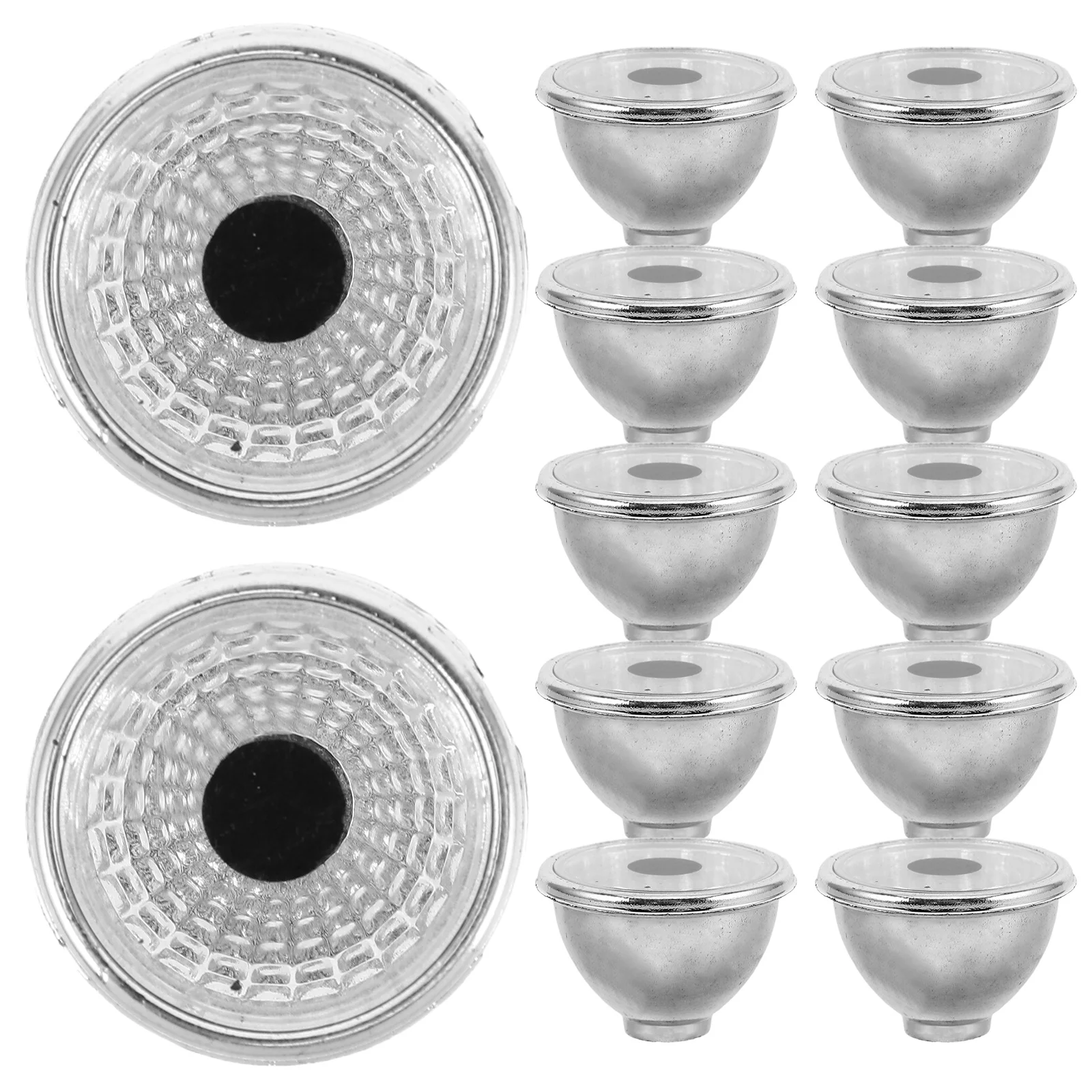 

100 Pcs Spotlight Cup Plastic Lamp Shade Repair Replacement Small Cover Decorative Garden Solar Ornaments Statue Accessories