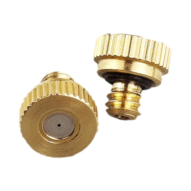 Low Pressure High Quality Brass Fog Misting Nozzles Connectors Garden Water Irrigation Sprinkler Fittings Pack Of 10 Pcs