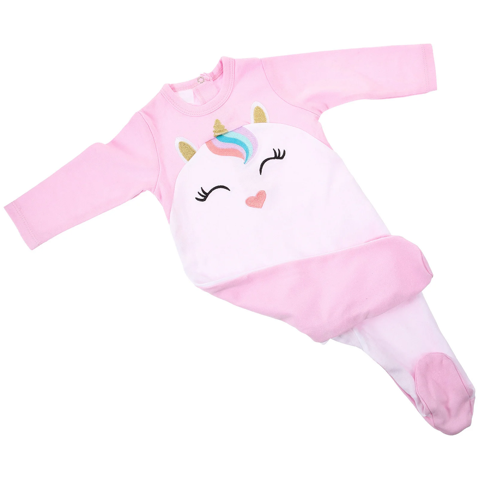 Unicorn Pajamas Baby Girls Footed Cotton Jumpsuit Long Sleeve Sleepwear Cartoon Romper Infant Clothing Outfit