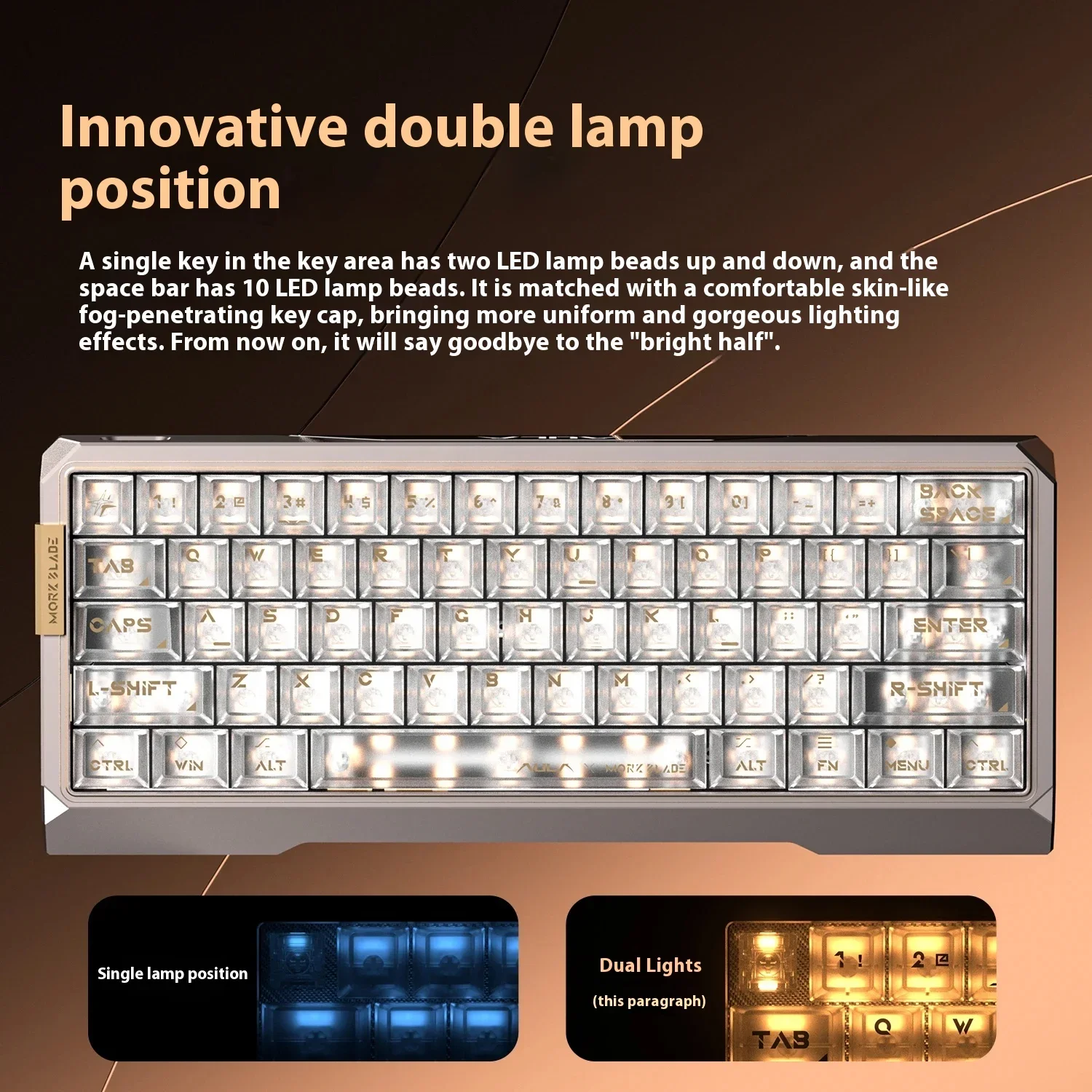 AULA MK60 Magnetic Switch Keyboard Wired Hot Swap RGB Mechanical Keyboard 0.001RT 0.108MS Customized Gaming Keyboards Giftss