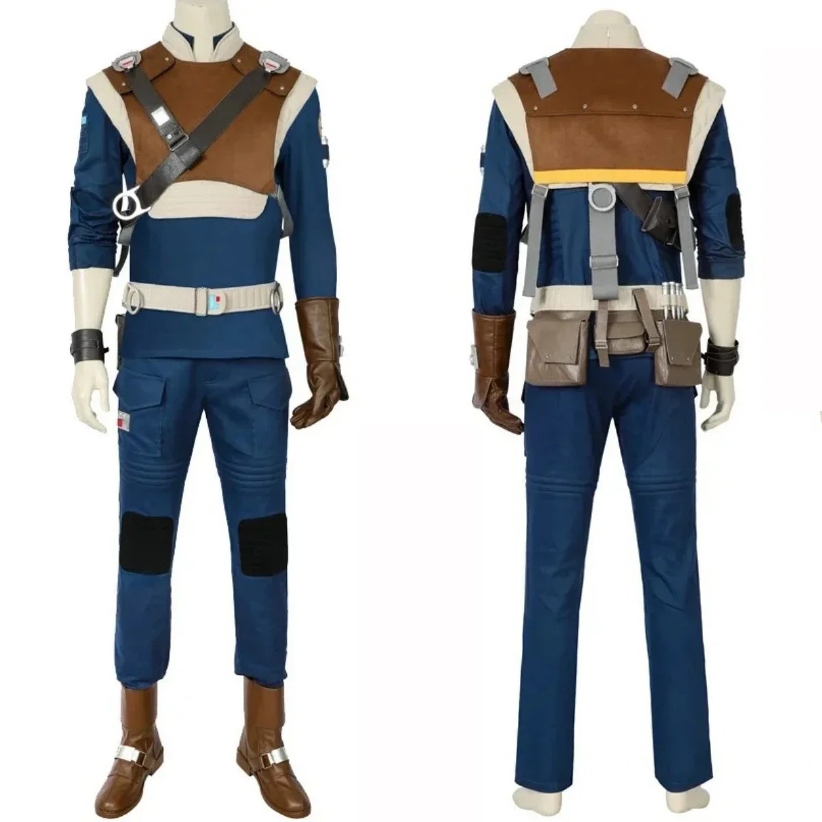 

Jedi Fallen Order Cal Kestis Cosplay Costume Uniform Top Pants Vest Fullset Battle Armor Suit Halloween Carnival Party Outfits