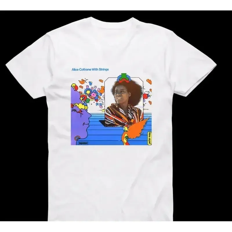 Alice Coltrane Album T Shirt White Short Sleeve All Sizes S To 5Xl