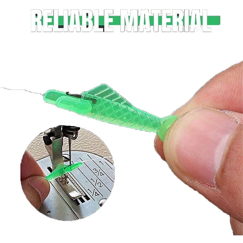 Quickly Auto Needle Threader Sewing Tools Green Fish Threader Home Hand Machine Sewing Automatic Thread Device