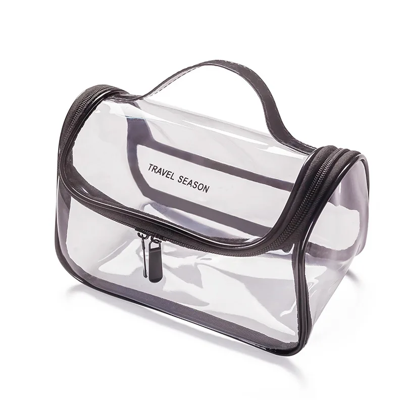 Waterproof Transparent Laser Travel Makeup Bag Women Zipper Wash Organizer Storage Toilet Toiletry Bag Make Up Cosmetic Case