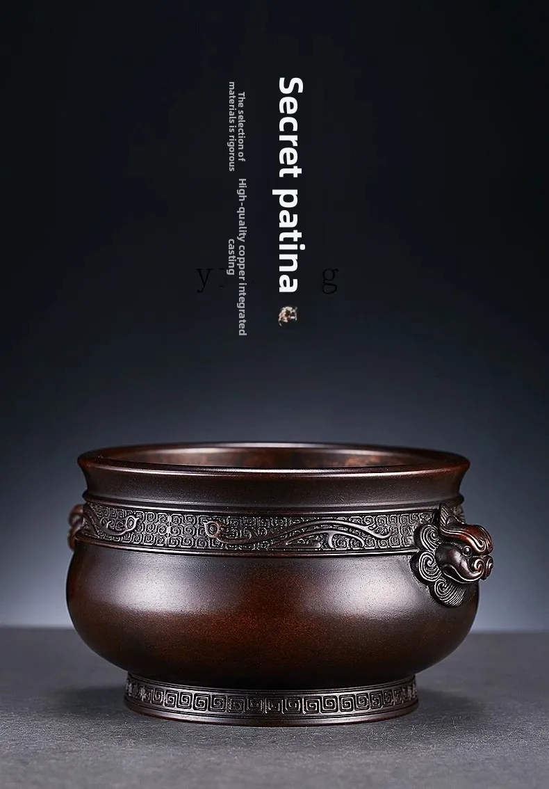 TQ copper household indoor incense sandalwood incense products Buddha front line incense burner