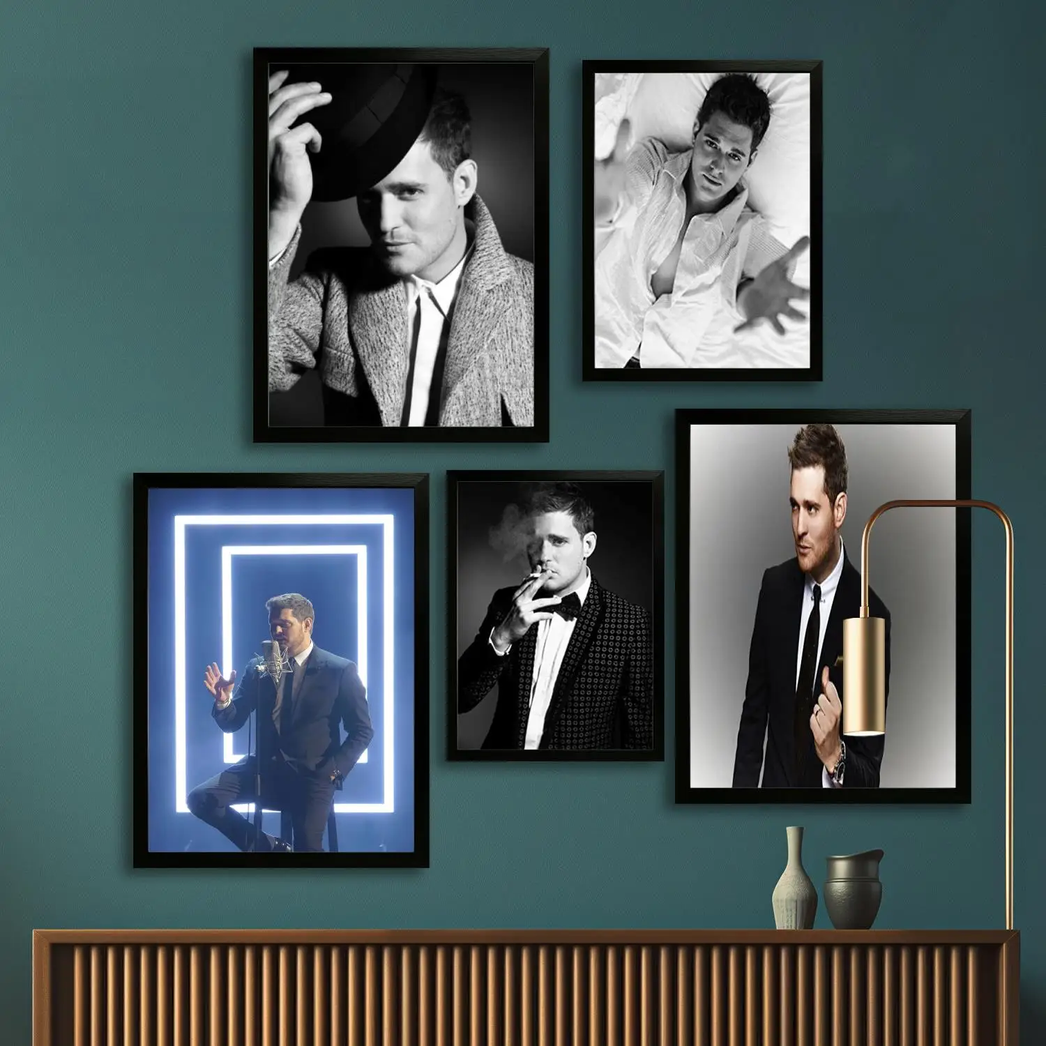 Michael Buble Canvas Art Poster and Wall Art Picture Print, Modern Family Bedroom Decor Posters,Decorative painting