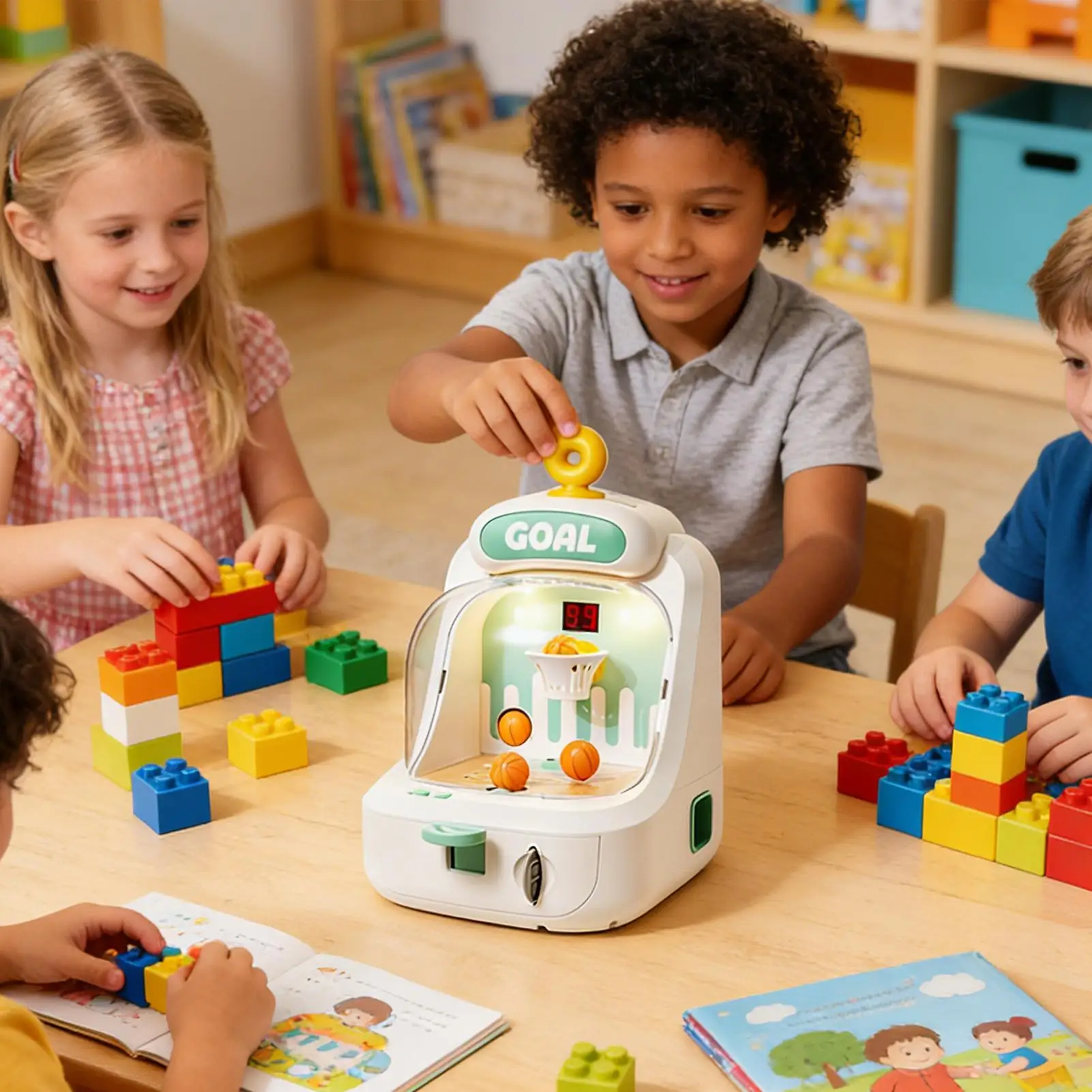 มินิบาสเกตบอลเกมการศึกษาของเล่นกีฬาบอลของเล่นฝึกสมองสำหรับเด็กนักเรียนเกมเมอร์ห้องเล่นเกมที่บ้านห้องเรียน