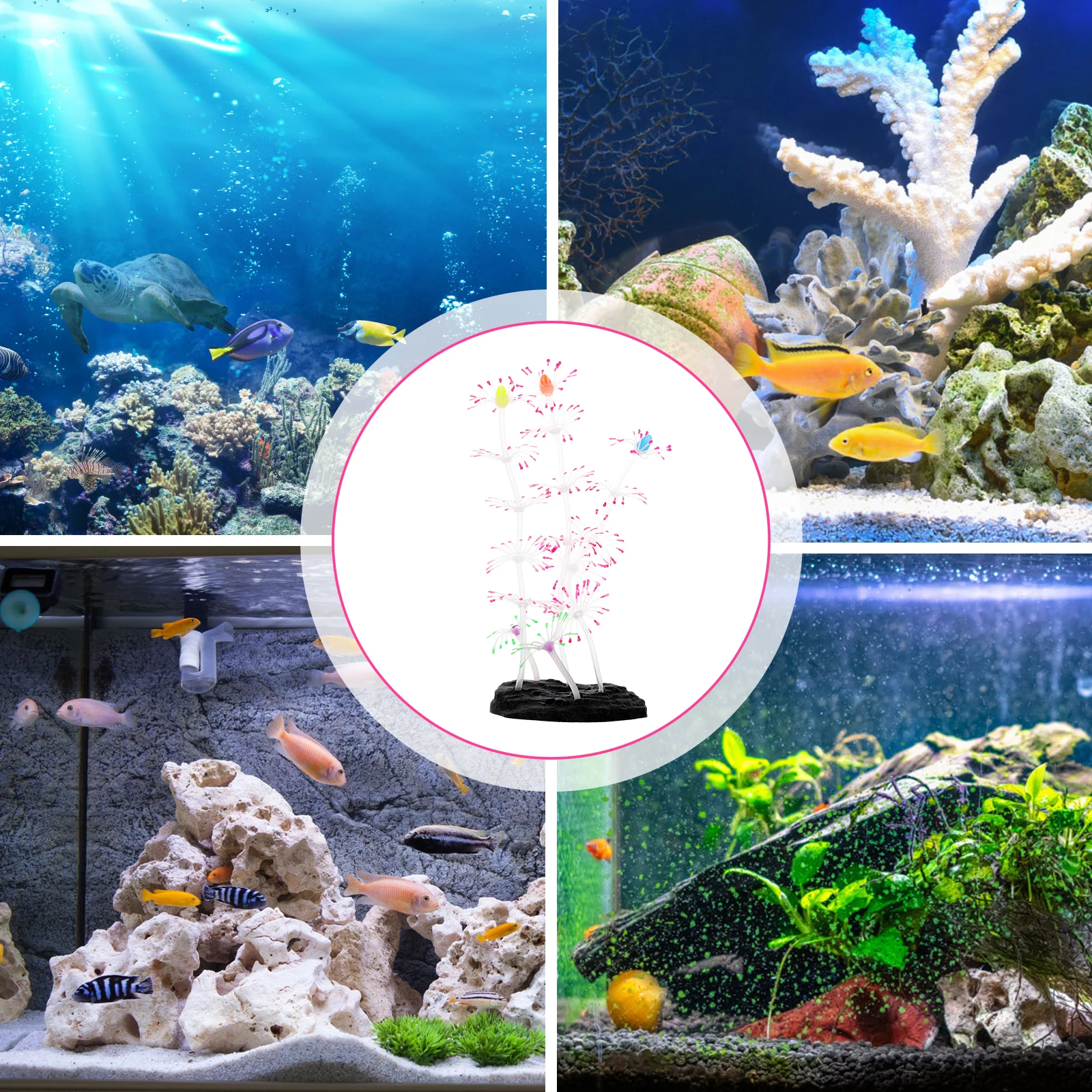 

Ocean Themed Decor Simulated Coral Ornaments Plant Décoration Aquarium Other Supplies Plastic