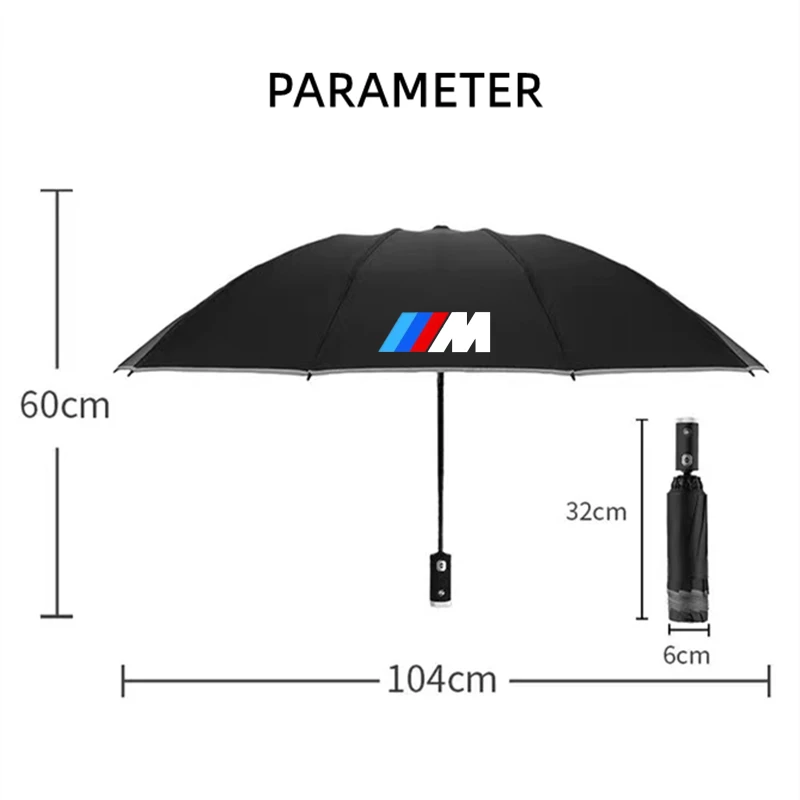 سيارة عكس مظلة قابلة للطي مع مصباح ليد جيب عاكس شريط مظلة لسيارات BMW M E30 E39 E46 E90 E93 E60 F10 M5 M6 M7 X4 X5 #6