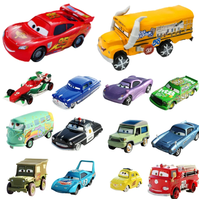 

2026 NEW Disney Pixar Car Lightning McQueen The King Mater Diecast Metal Alloy Model Car Toy Mack Uncle Truck Set Birthday Gift