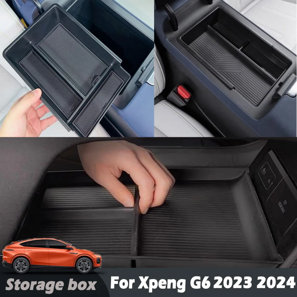 

For Xpeng G6 2023 2024 Center Console Storage Box&Armrest Box Storage Box,Storage Box Organizer Interior Modification Accessorie