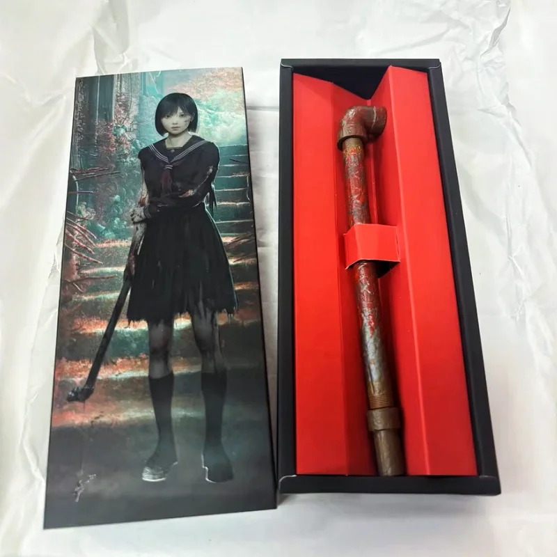 الأصلي الجديد سايلنت هيل F لعبة إطلاق مجموعة هدية خاصة أنبوب الصلب على شكل قلم حبر جاف أنيمي الرعب ميرش ديكور يومي #5