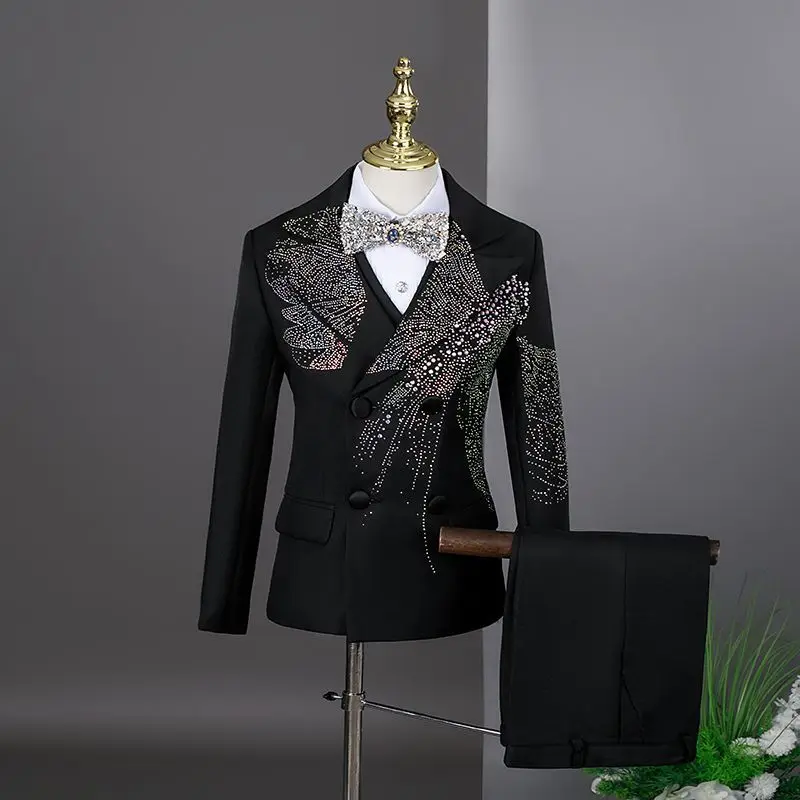 

British Style Suit Set For Men Luxury Slim Fit Men's Suit For Parties, Weddings, And Banquets