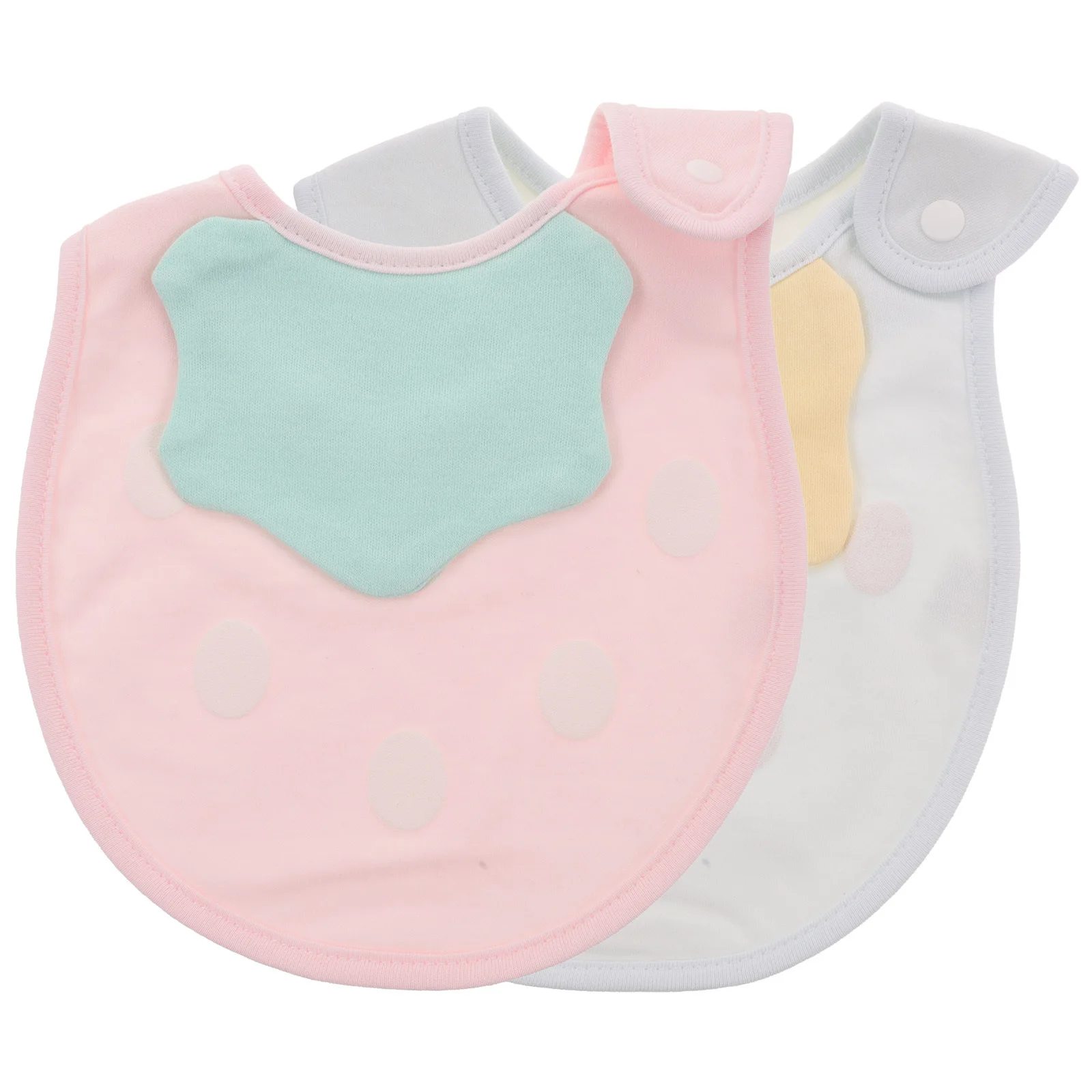 

2 шт. детских нагрудников с принтом клубники, впитывающие, многоразовые, из мягкого хлопка, для кормления новорожденных и малышей, для путешествий и домашнего использования