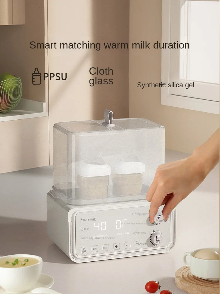 Hxl Milk Warmer Disinfection 2-in-1 Milk Warmer Reservation Automatic Constant Temperature Heating Feeding Bottle Insulation