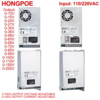 Digital Display Adjustable 500W 600W 1000W Power Supply 0-12V 13.5V 24V 27V 30V 36V 48V 60V 72V 85V 110V 150V 200V Ac To Dc Smps