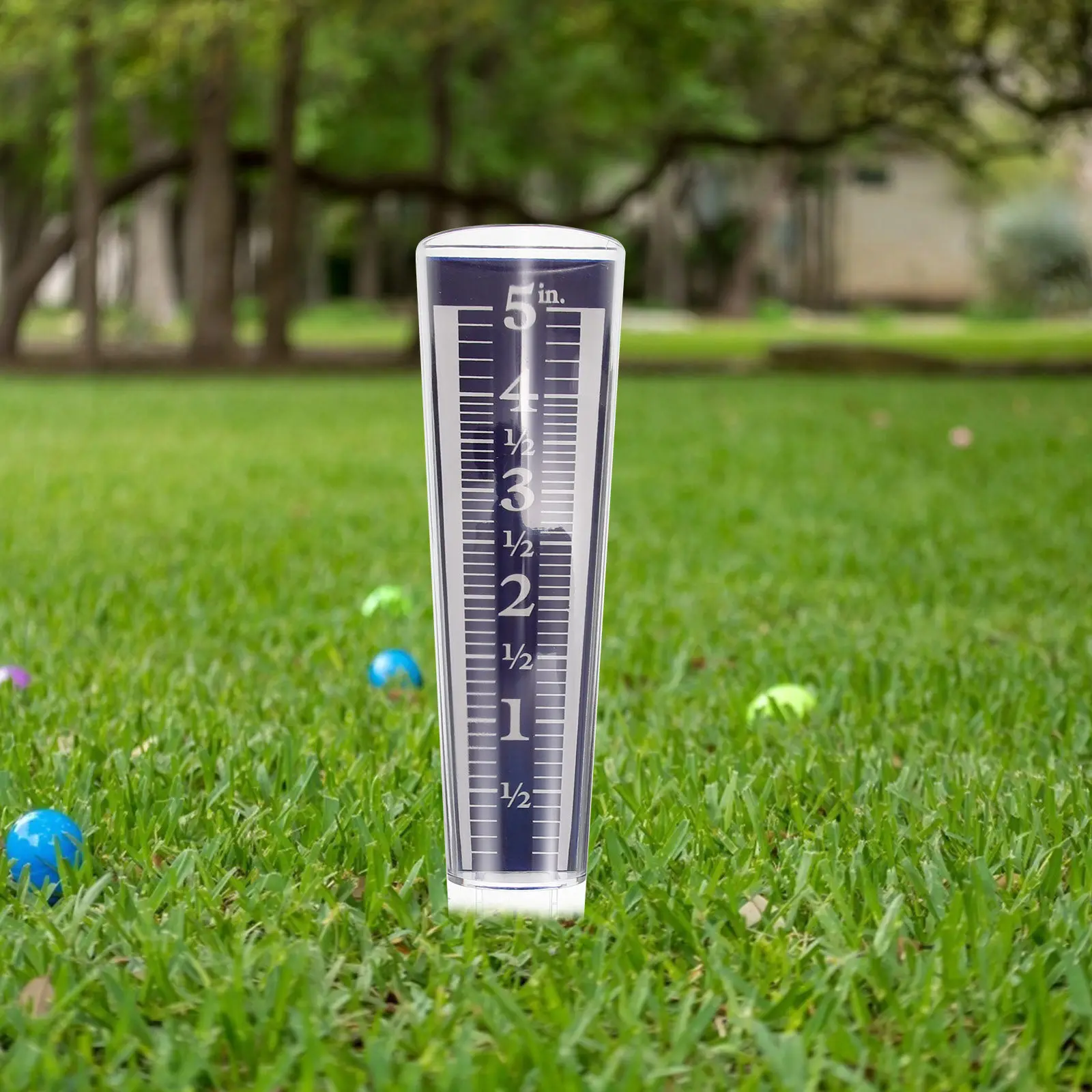 Transparent Rain Gauge for Outdoor Garden Lawn Farming Accurate Rain Measuring Tube Station Tool Plastic Round