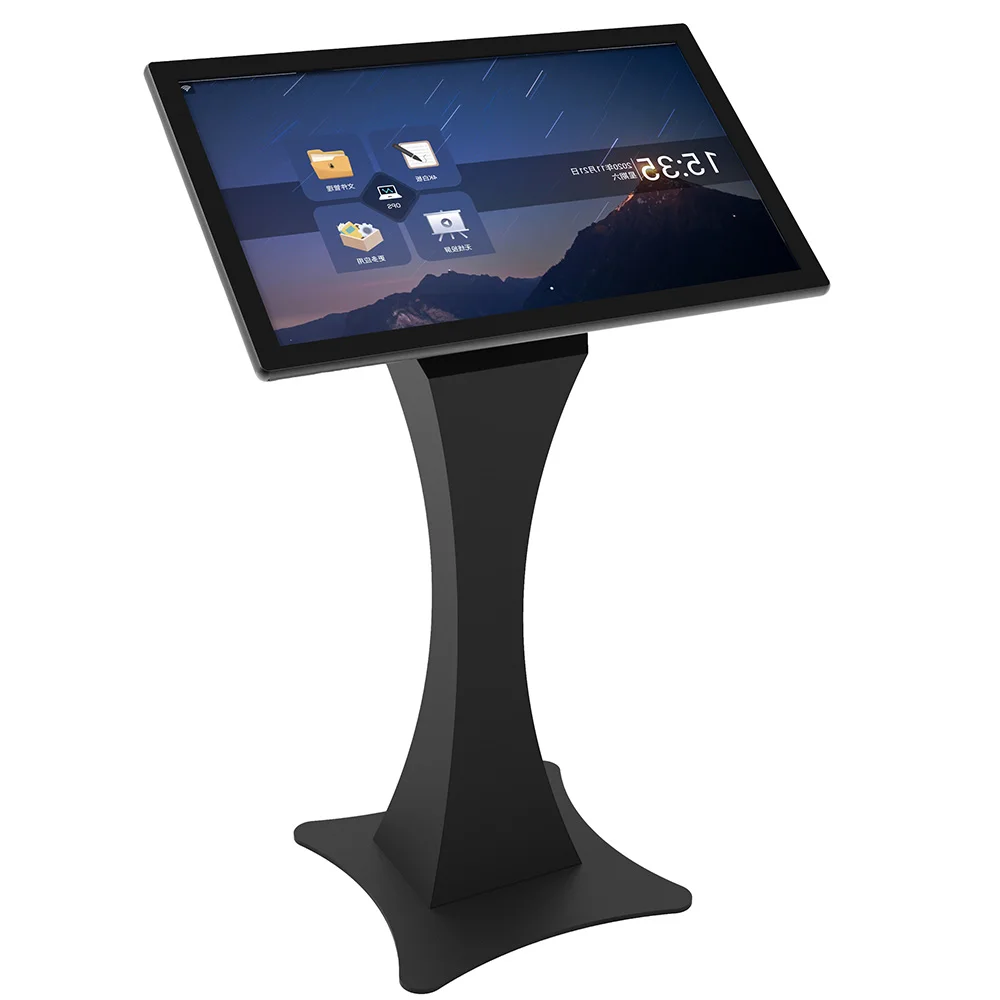 32inch LCD Stand Monitor Horizontal Touch Screen Self-service Way Finding Kiosk Digital Signage Totem