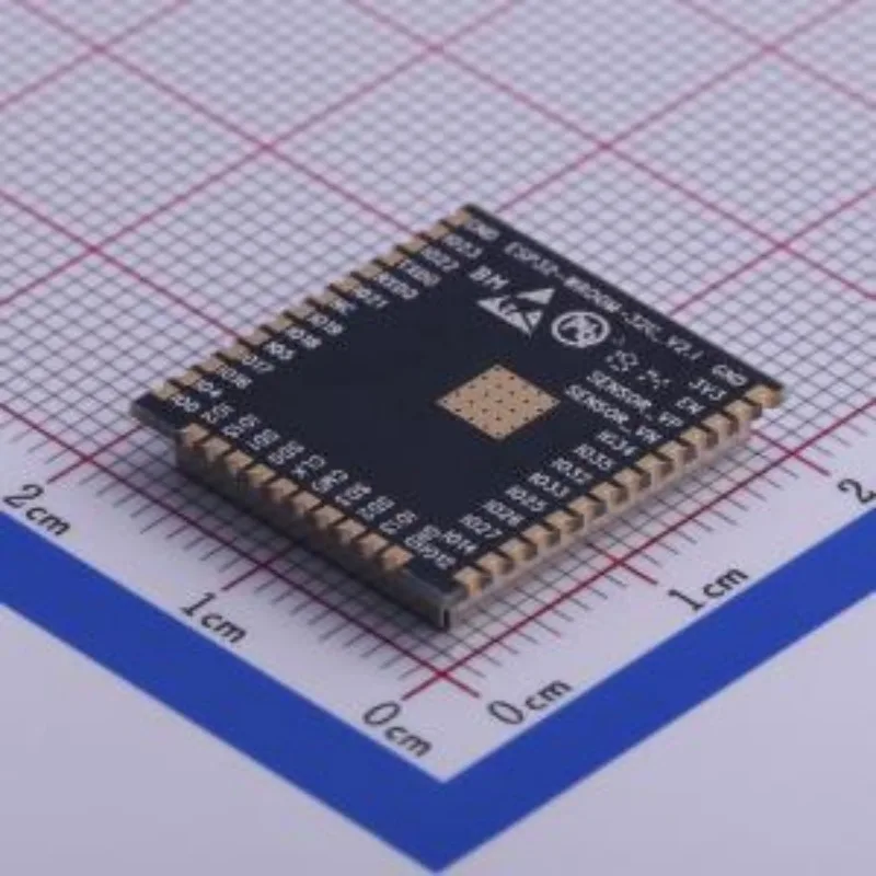 (5/10pcs) ESP32-WROOM-32U-N4 SMD,18x19.2mm 100% Original In Stock SMD Module, ESP32-D0WD, 32Mbits SPI flash, UART mode, U.FL