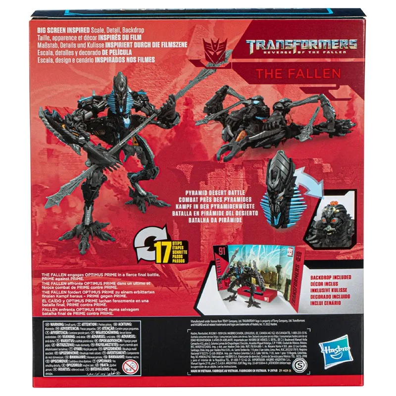 Hasbro Original Transformers Anime Figure SS91 The Fallen Leader Level Action Figure Toys for Boys Girls Kids Christmas Gift