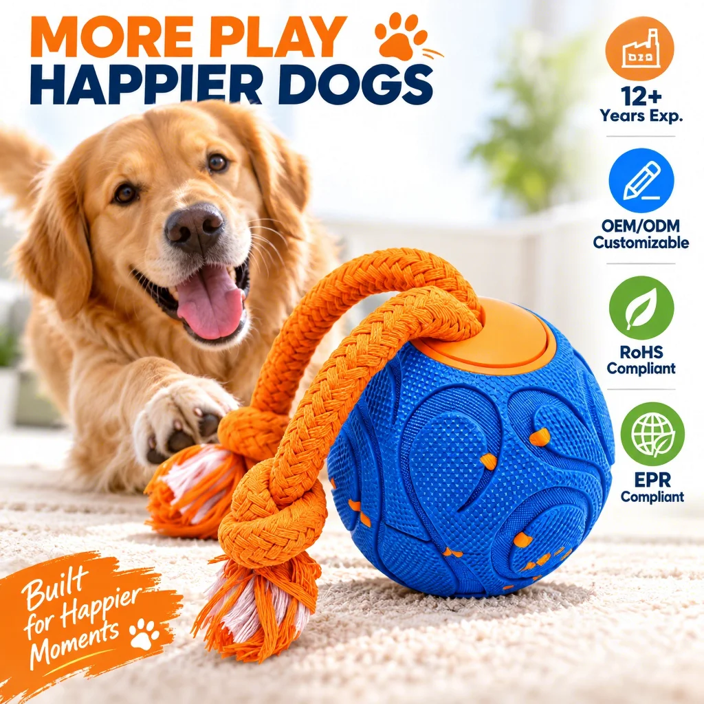 Smart Electric Dog Ball ETPU High-Rebound Bouncing Bite-Resistant Toy with Automatic Obstacle Avoidance and Touch Activation