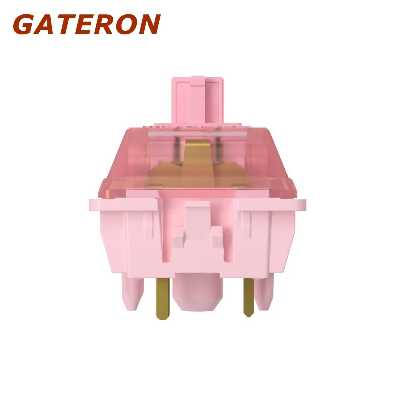 NEW GATERON Sakura Switch 5Pin 40g Linear Mechanical keyboard Switch Mahjong Sound HiFi Linear Keyboard Switches Gaming Switches