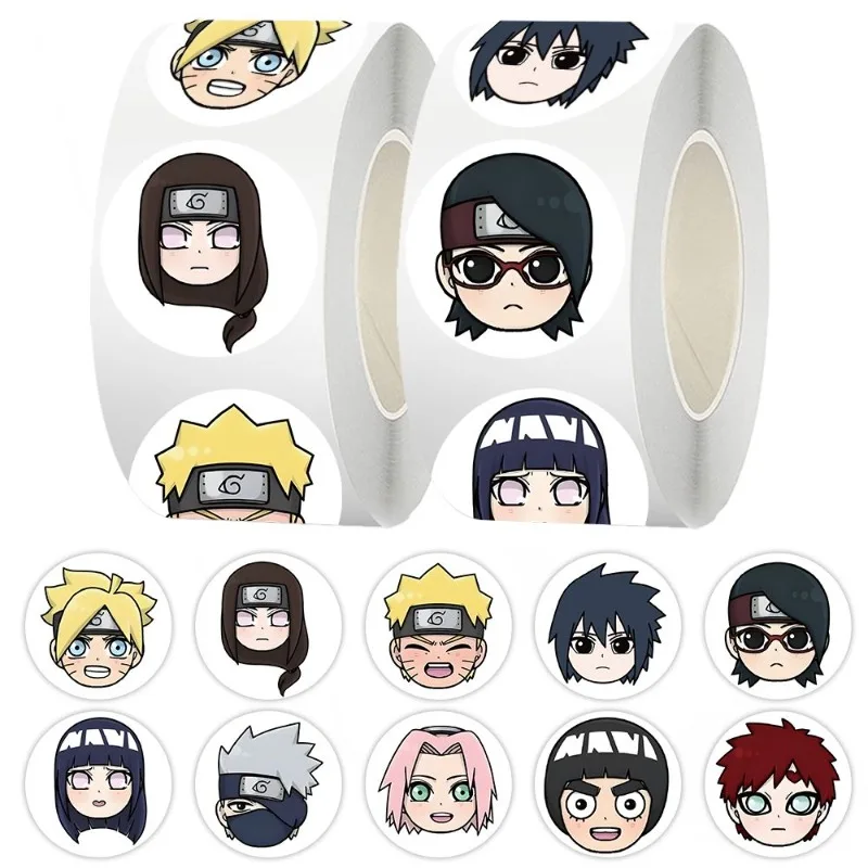 NARUTO Uzumaki Naruto Uchiha Sasuke Chibi Stickers Q-Version Cartoon Characters High-Value Creative Decorative Journal Stickers